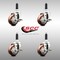 Service Caster 3 Inch 316SS Maroon Poly Swivel 7/8 Inch Expanding Stem Caster Set Brake SCC SCC-SS316EX20S314-PPUB-MRN-TLB-78-4 - alternate 3